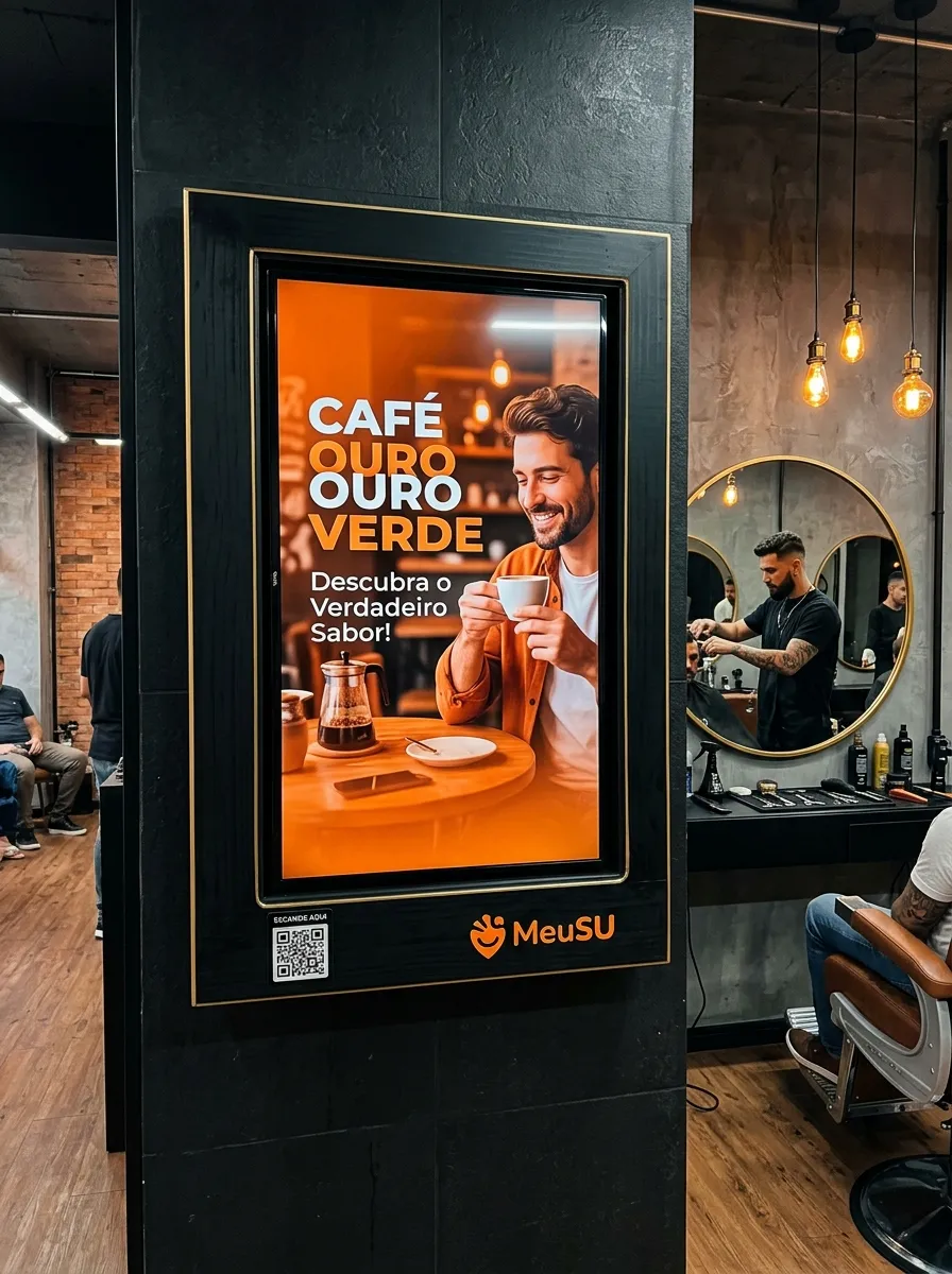 Painel em salão ou barbearia